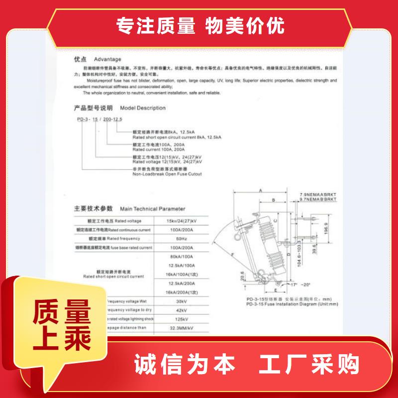 【】跌落式熔断器PRW12-24/100A海量货源