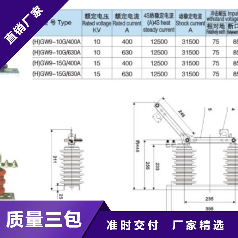 HGW9-10KV/1250A户外高压交流隔离开关自产自销