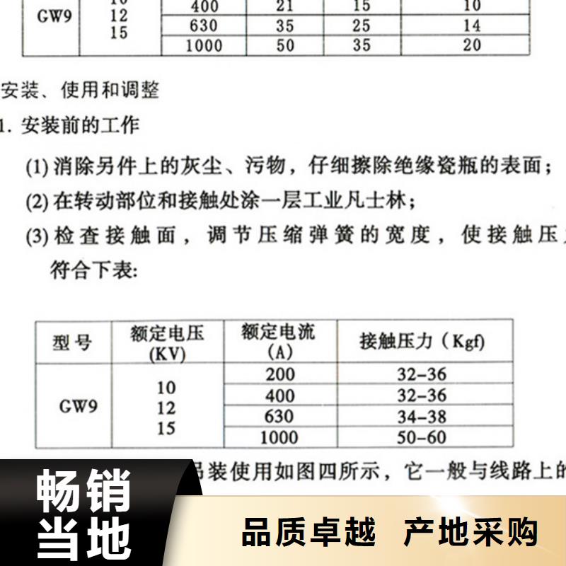 【隔离刀闸】HGW9-10/400货源直供