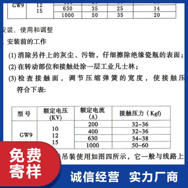 品牌：【羿振电气】GW9-12/400A高压隔离开关生产厂家当地经销商