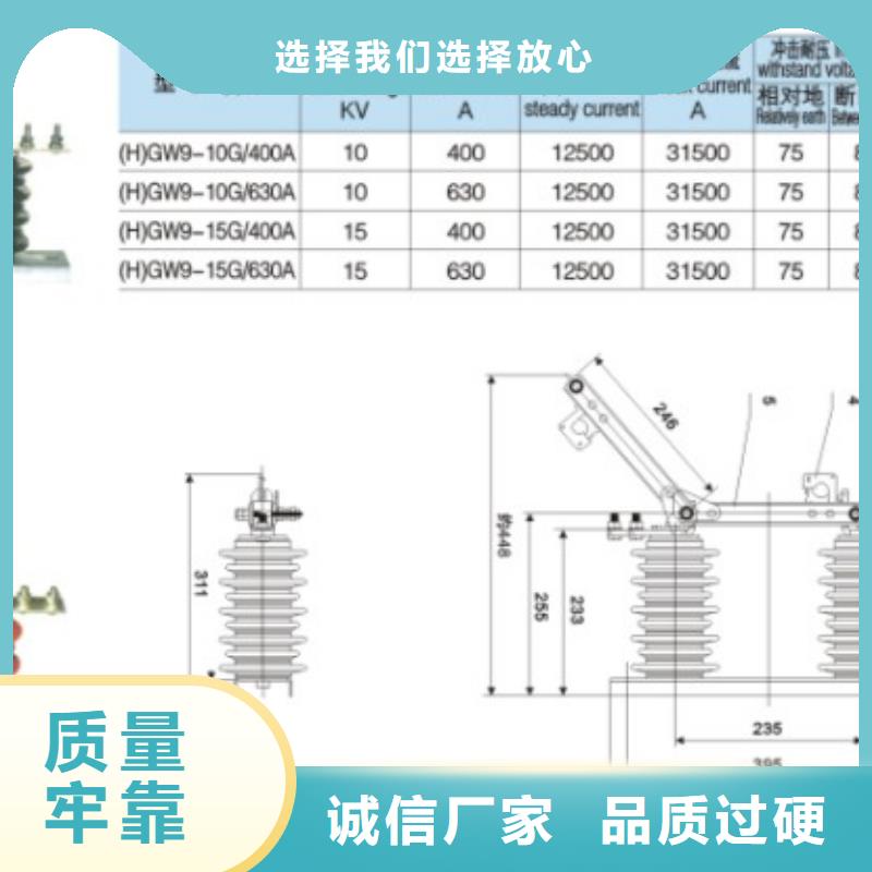 【隔离开关】HGW9-12KV/400可零售可批发