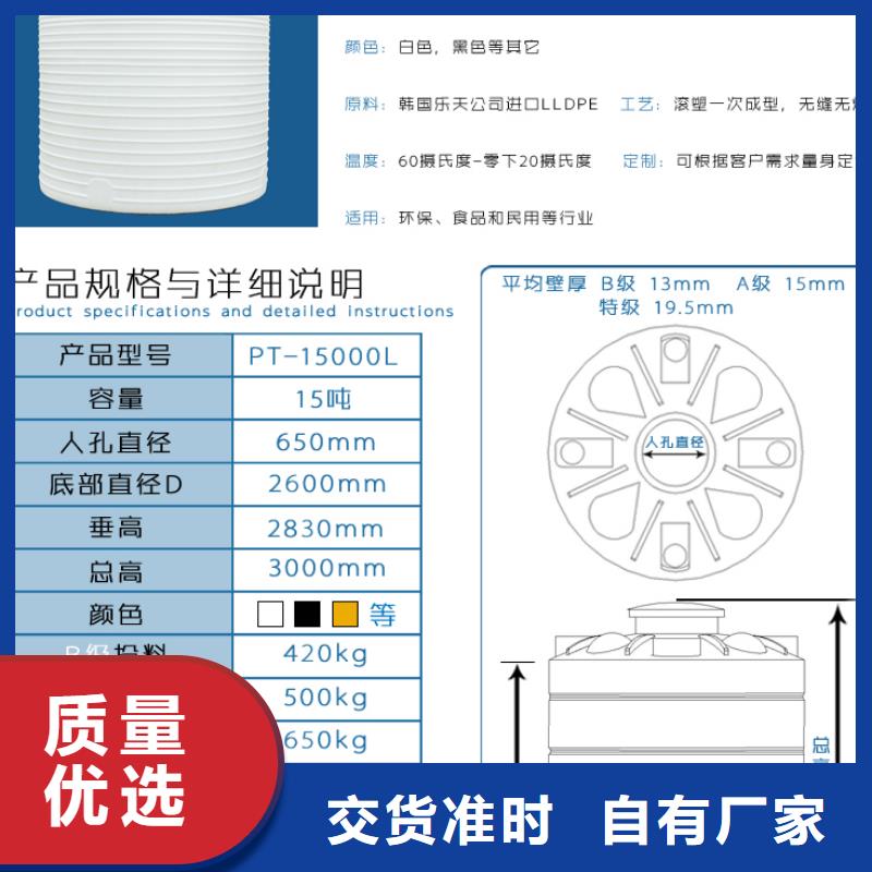 官渡3吨耐酸碱加药箱价格原料层层筛选