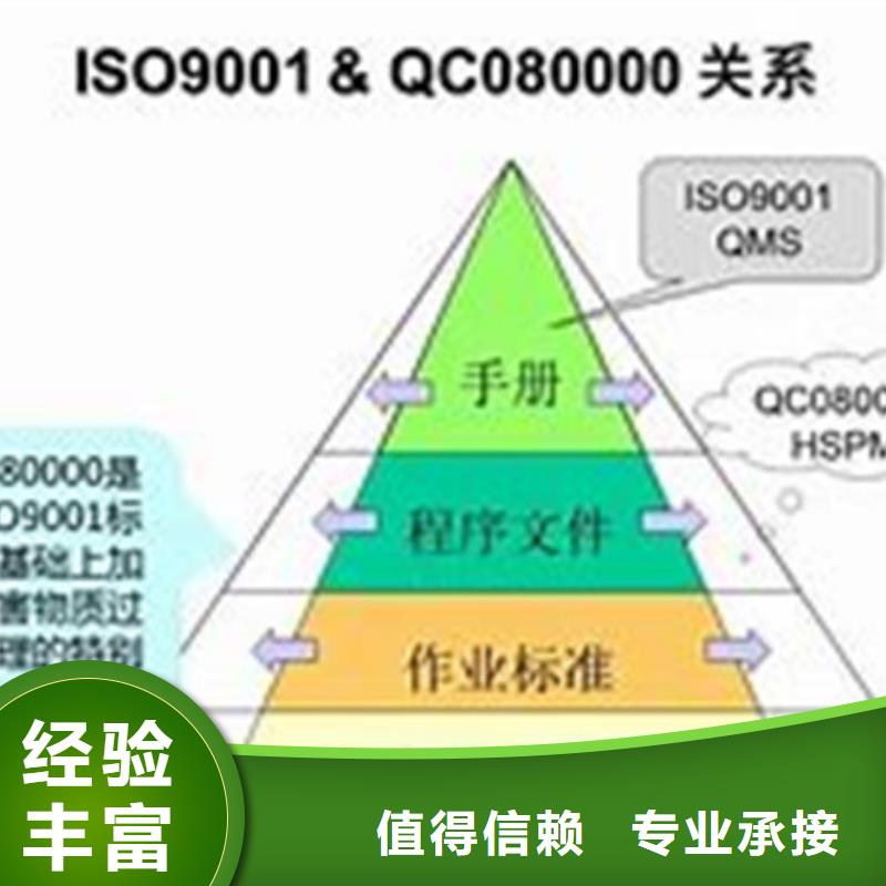 坡头QC080000认证费用8折多家服务案例