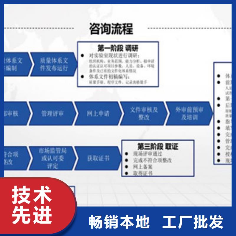 CMA资质认定,CNAS认可符合行业标准附近制造商